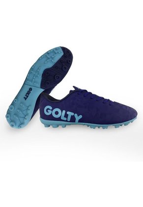 Zapatillas Golty Turf Profesional Crackc-Azul