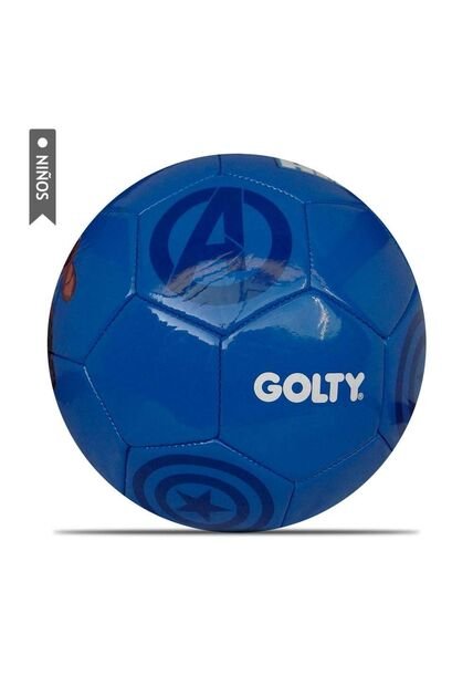 Balón Futbol Golty Capitan America No.5 Niños-Azul