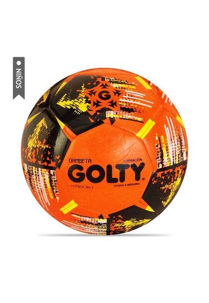 Balón Fútbol Golty Fundamentación Gambeta Niños No.5-Naranja