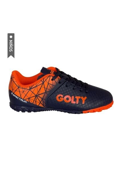 Zapatillas Golty Spectrum Turf Formacion Niño-Azul/Naranja