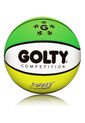 Balón de Basketball GOLTY COMPETITION STREET # 7 Blanco-Verde de GOLTY