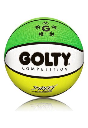 Balón de Basketball GOLTY COMPETITION STREET # 7 Blanco-Verde