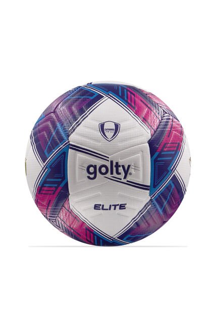 Balon Futbol Pro Golty Elite Dualtech No.5-Azul/Fucsia