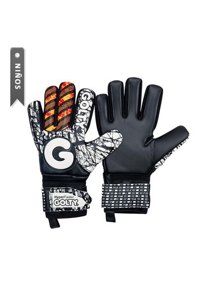 Guante De Fútbol Golty Hyperfaster Competencia Niño-Negro