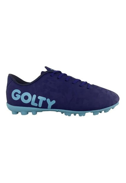 Zapatillas Golty Turf Profesional Crackc-Azul