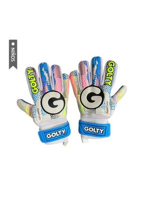 Guantes Fútbol Golty Competencia Hyperfast Niños-Blanco/Azul