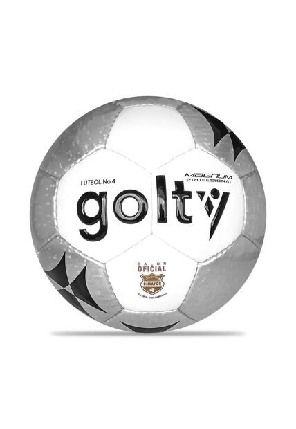 Balon Futbol Profesional Golty Magnum No.4-Gris Claro