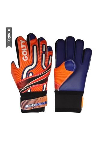 Guantes Golty Formacion Supersoccer Ii Niño-Naranja/Azul GOLTY