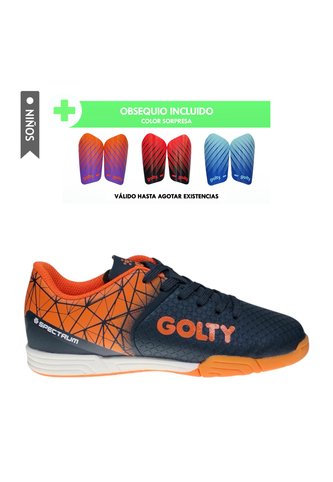 Zapatilla Golty Pro Spectrum Indoor Niño-Azul/Naranja GOLTY