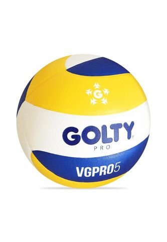 Balón Voleibol Golty Pro Vgpro5 No6-Blanco/Amarillo GOLTY