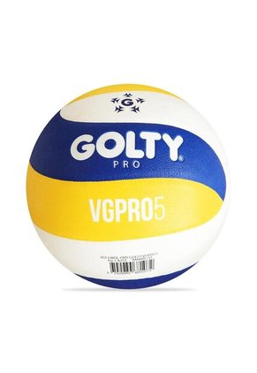 Balón Voleibol Golty Pro Vgpro5 No6-Blanco/Amarillo