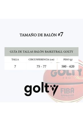 Balón Baloncesto Golty Pro Plus No.7-Azul