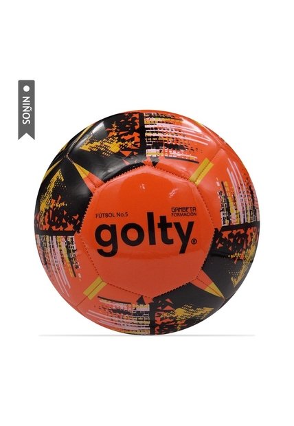 Balón Fútbol Golty Fundamentación Gambeta Niños No.5-Naranja