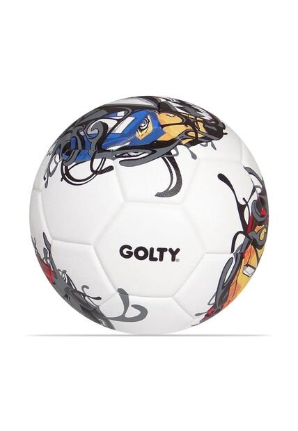 Balon De Futbol Golty Competencia Spiderman No.4-Blanco