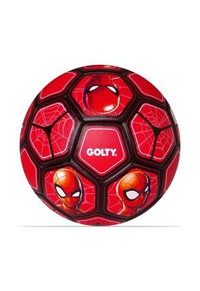 Balon De Futbol Golty Competencia Spiderman No.4-Rojo