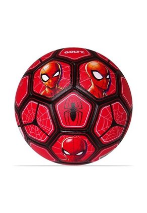 Balon De Futbol Golty Competencia Spiderman No.4-Rojo