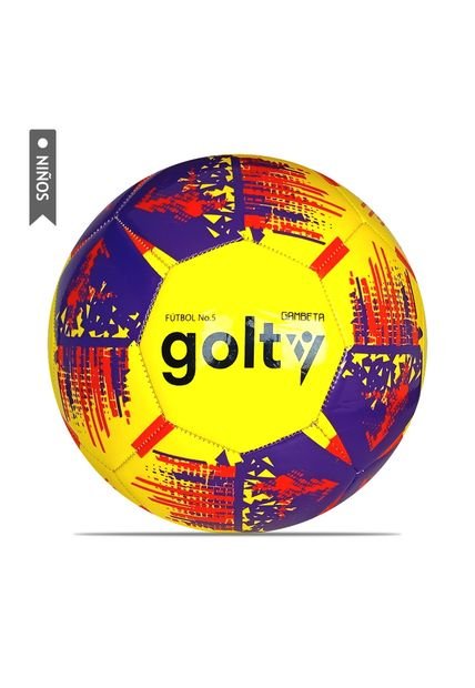 Balón Fútbol Golty Fundamentación Gambeta Niños No5-Amarillo