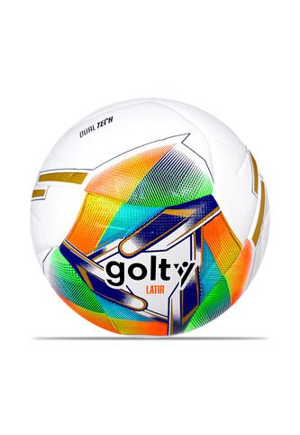 Balon De Futbol Pro Golty Dualtech Latir #5-Blanco GOLTY