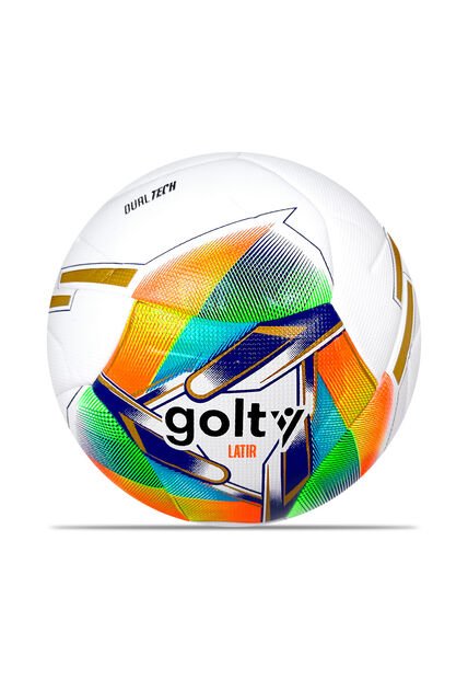 Balon De Futbol Pro Golty Dualtech Latir #5-Blanco