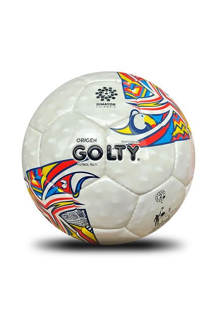 Balón Futbol Golty Profesional Origen Cosido 2022-Blanco