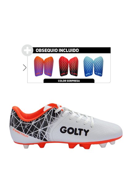 Guayos Golty Pro Spectrum Caucho-Blanco/Negro