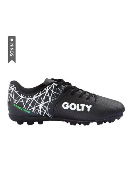 Zapatillas Golty Spectrum Turf Formacion Niño-Negro/Blanco