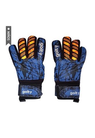 Guante De Fútbol Golty Hyperfaster Competencia Niño-Azul GOLTY