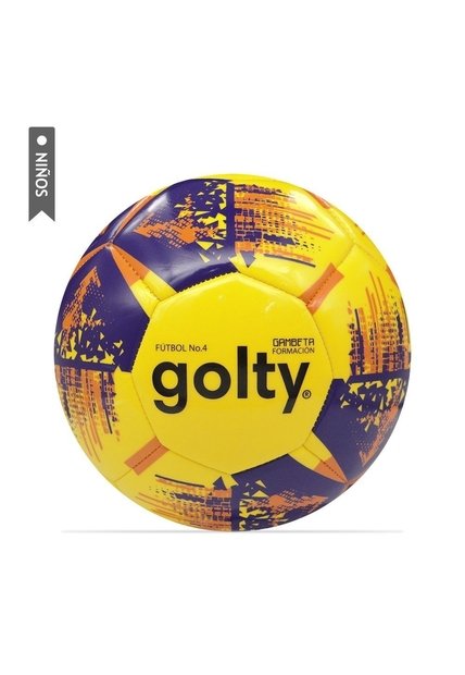 Balón Fútbol Golty Fundamentación Gambeta Niños No4-Amarillo