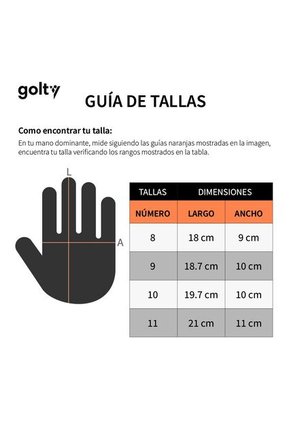 Guante Competencia Golty Quick Reflex Hombre-Blanco/Rojo