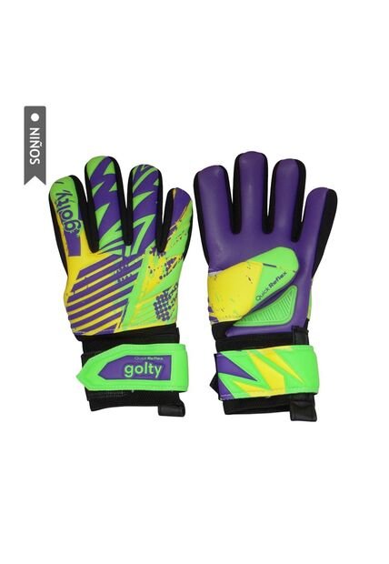 Guante Competencia Golty Quick Reflex Niño-Amarillo/Verde