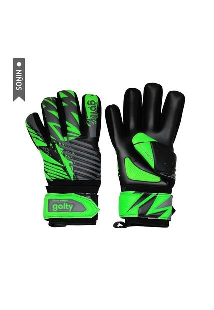 Guante Competencia Golty Quick Reflex Niño-Negro/Verde