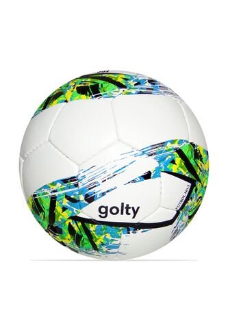 Balón Fútbol Golty Compet Cosido A Mano No.5-Blanco/Verde GOLTY