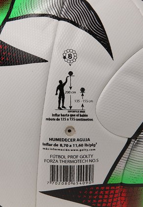 Balón De Fútbol Blanco-Verde GOLTY Forza Thermotech  N.5