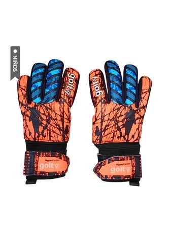 Guante De Fútbol Golty Hyperfaster Competencia Niño-Naranja GOLTY