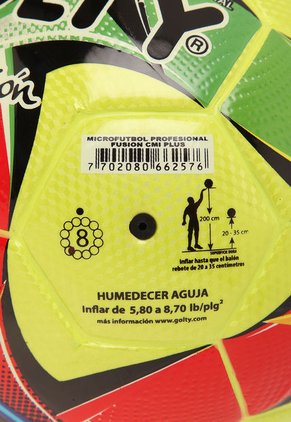 Balón De Micro Fútbol Amarillo GOLTY Fusion