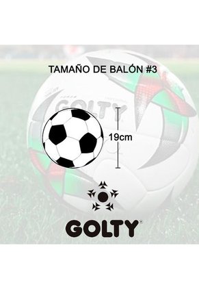 Balon Futbol Golty Competition Giro No 3-Blanco
