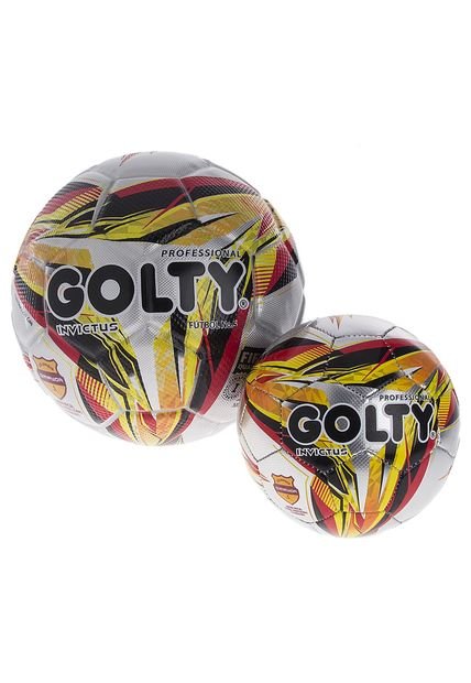 Set x 2 Balón de fútbol Plateado GOLTY Invictus