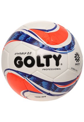 Balón De Fútbol Profesional Blanco-Azul-Naranja GOLTY Euforia 2.0 #5