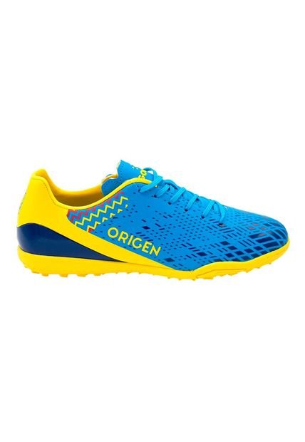 Zapatilla Turf Pro Golty Origen-Azul/Amarillo