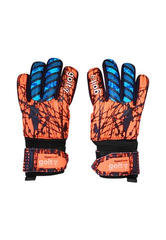 Guante De Fútbol Golty Hyperfaster Competencia-Naranja/Azul GOLTY
