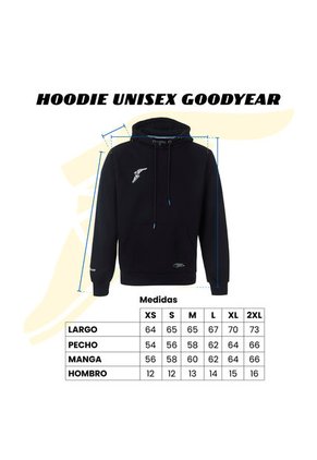 HOODIE AZUL GOODYEAR NORTON-A