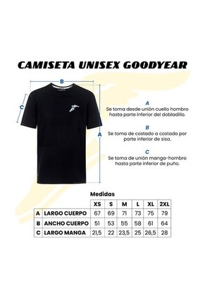 CAMISETA BLANCO GOODYEAR MADISON-C