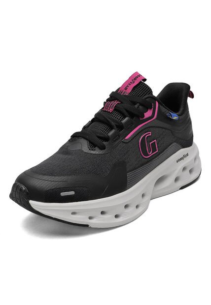 Tenis Goodyear Mujer Negro/Rosa DELANI-B