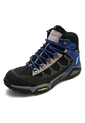 Bota Outdoor Color Negro/ Azul Rey Goodyear STRIKE-A
