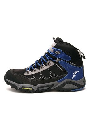 Bota Outdoor Color Negro/ Azul Rey Goodyear STRIKE-A
