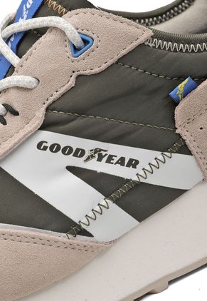 Tenis Hombre Goodyear Verde/Beige CRESTONE-C