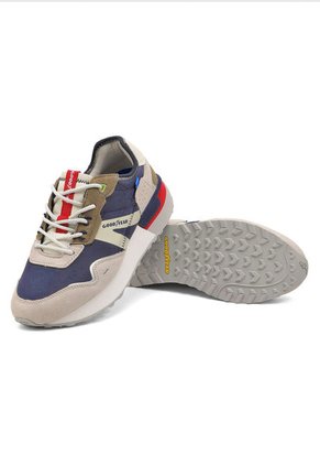 Tenis Hombre Goodyear Azul/Beige CRESTONE-B