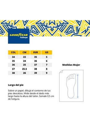 Tenis Deportivo Para Dama Marca Goodyear Color Negro/Negro REVEL-F