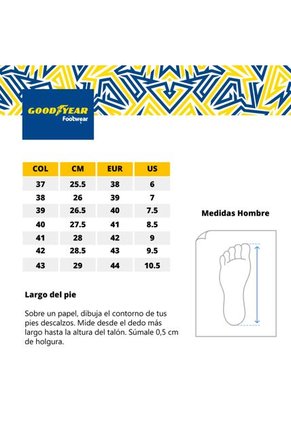 Bota Marca Goodyear Color Negro DAKOTA-A