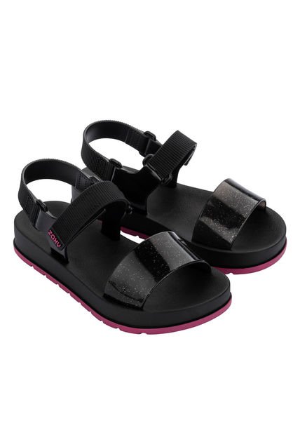 SANDALIA GRENDENE NINA 18763 AN489 NEGRO